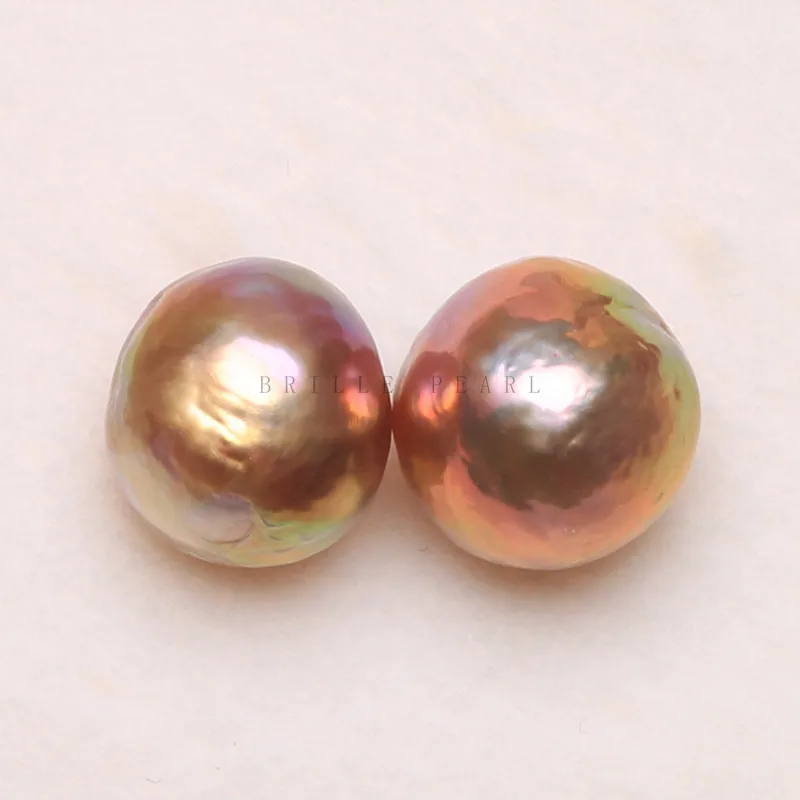 BaroqueOnly 5А натуральные жемчужные бусины в форме яйца капли воды красочные серьги DIY