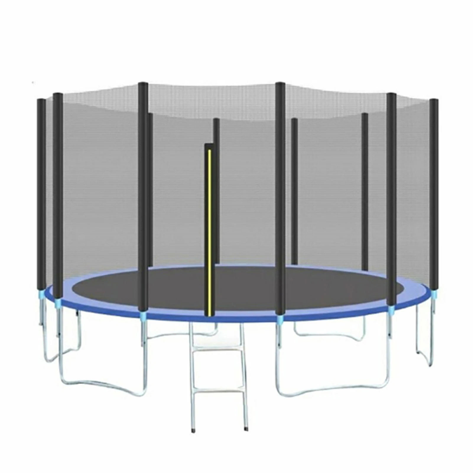 trampoline safety net 6 12 poles pe trampoline protection net free global shipping
