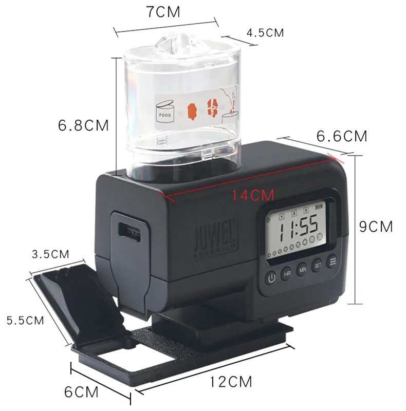 

Aquarium Tank Automatic Fish Feeder Digital LCD Timer Food Feeding Electronic Fish Food Feeder Timer