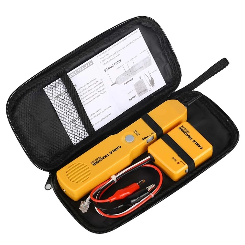 

Tracker Diagnose Tone Finder Telephone Wire Cable Tester Toner Tracer Inder Tool R66F
