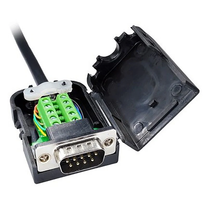DB9 разъем мужской женский 9 9 контактный разъем RS232 RS485 Breakout терминалы 21-24 AWG провода крепления без сварки