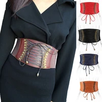 womans elastic belt sealing wide corset belts waist designer belts shaping girdle wide belt pu leather waistband girdle bandage