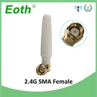 EOTH 2,4g антенна 2  3dbi sma, гнездовая wlan Wi-Fi 2,4 ГГц антенна pbx iot модуль роутер tp link сигнальный приемник антенна с высоким коэффициентом усиления