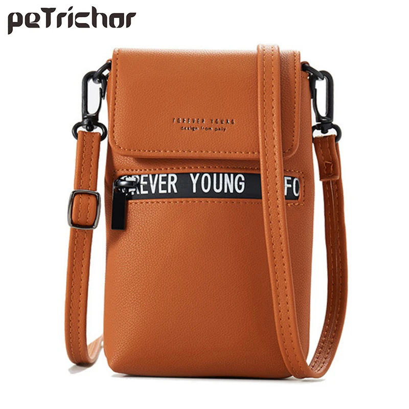 Брендовая миниатюрная сумка на плечо для женщин мессенджер через телефона с