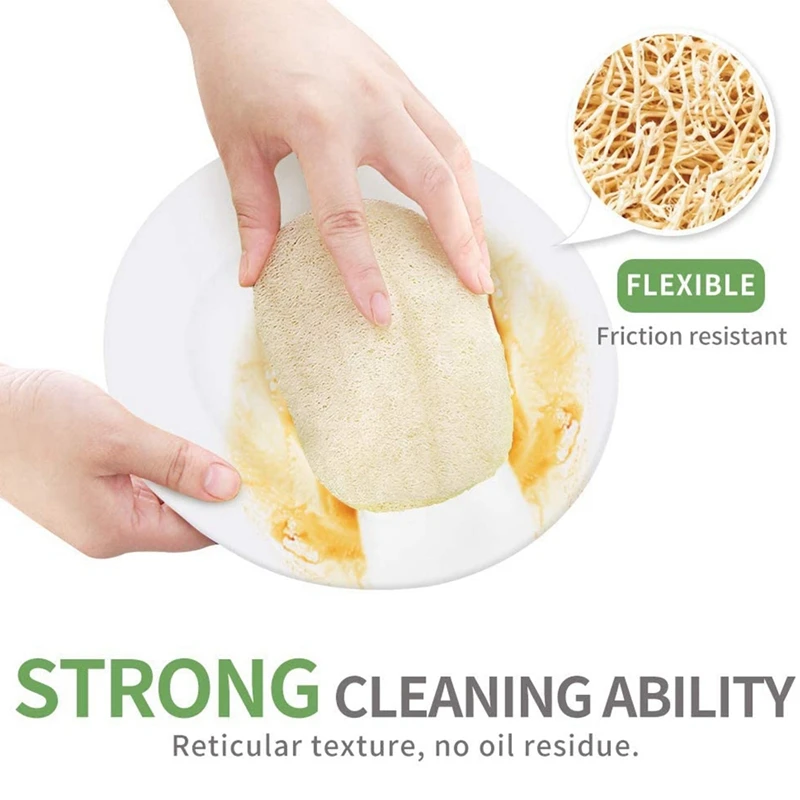 Экологически чистые губки натуральные для посуды кастрюль сковородок