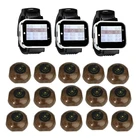 Беспроводной передатчик устройство для совершения вызова, 15 кнопок, 3 приемника для наручных часов, частота 433,92 МГц, для ресторанов