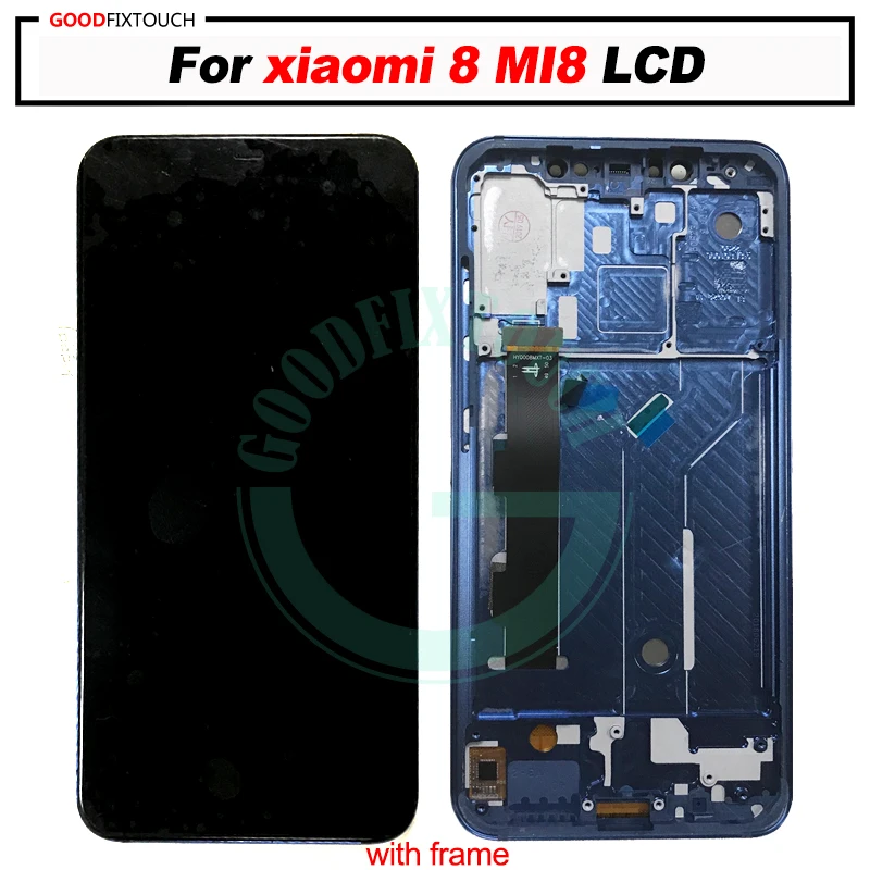 100% ТЕСТ ОК для XIAOMI Mi8 ЖК-дисплей + сенсорный экран дигитайзер панель сборка Замена