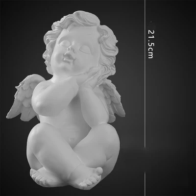 Белая Скандинавская пластырь Ангел маленькая статуя фигурка креативные