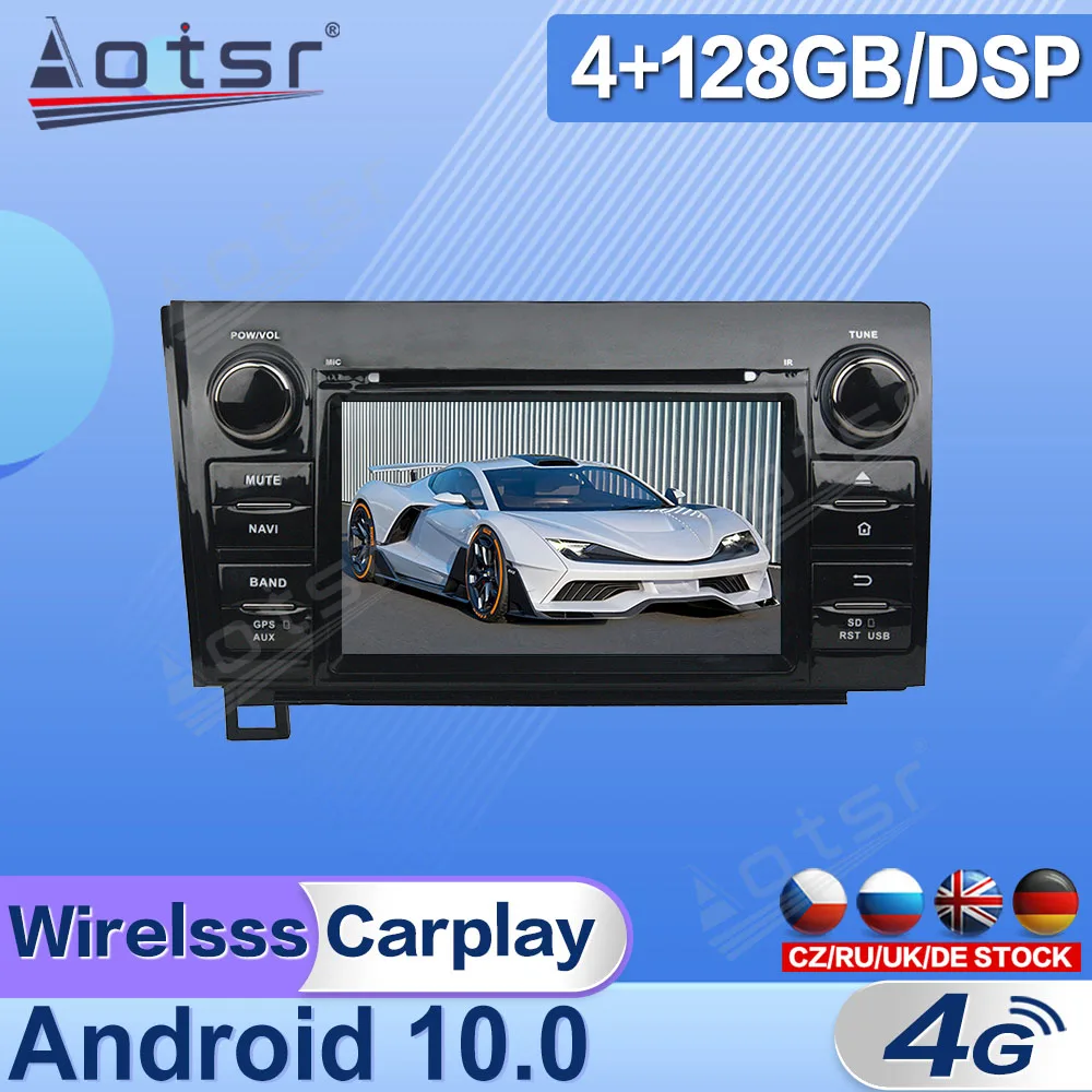 

Android For Toyota Sequoia Tundra 2010 2011 2012 Tape Radio Recorder Video Car Multimedia Stereo Player GPS Navi Head Unit 2 Din