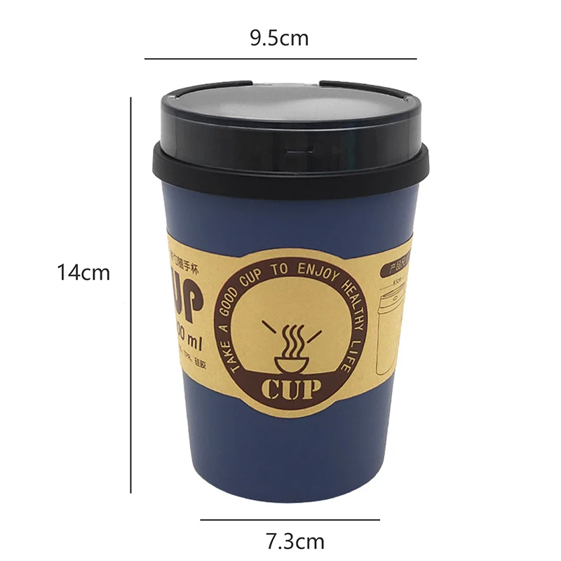 500 мл новая суповая чашка Ланч-бокс контейнер для еды с ложкой пластиковая