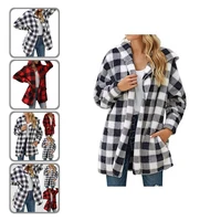 stylish women jacket washable flexible patchwork long women hooded coat women coat women jacket