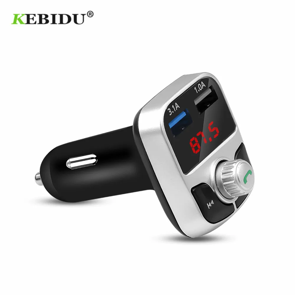 Автомобильный комплект громкой связи KEBIDU Bluetooth FM передатчик ЖК дисплей MP3 плеер