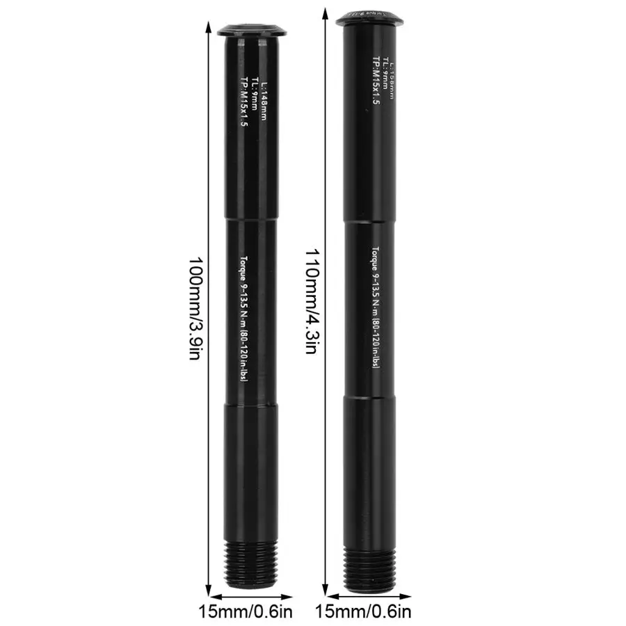 

Alloy Bike Front Fork Axle Front Hub Tube Thru Shaft Boost Aluminium Alloy for Bicycle Accessories