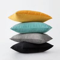 new nordic ins wind velvet cushion cover for sofa office bed car waist pillow plush pillowcase 30x50 40x40 45x45 50x50 60x60cm