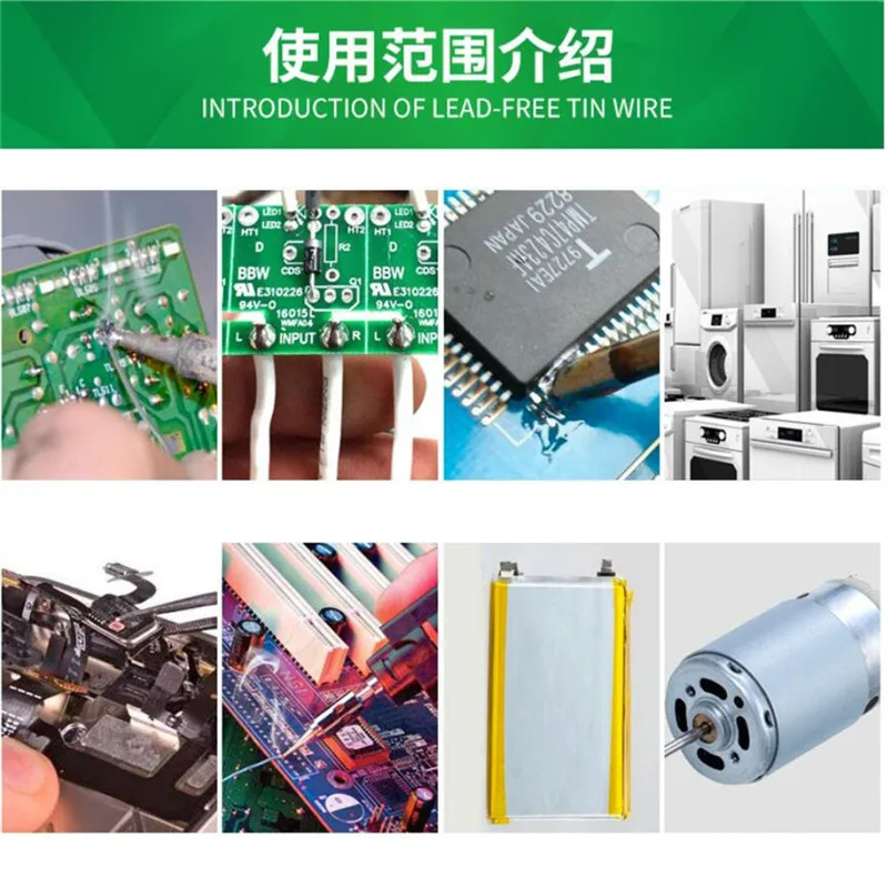 

100g Lead-free Solder Wire 0.5-1.0mm Unleaded Lead Free Rosin Core for Electrical Solder RoHs