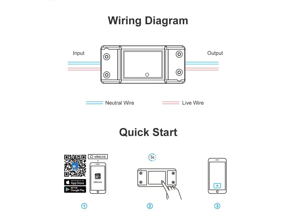Itead Sonoff Basic R2 Wifi DIY умный беспроводной пульт дистанционного управления Domotica модуль контроллера света работает с Alexa Google Home eWeLink