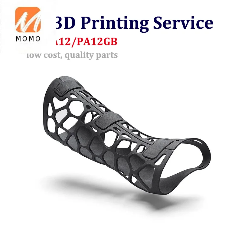 Высокоточный сервис 3d-печати MJF FDM быстрое прототипирование черный PA нейлон