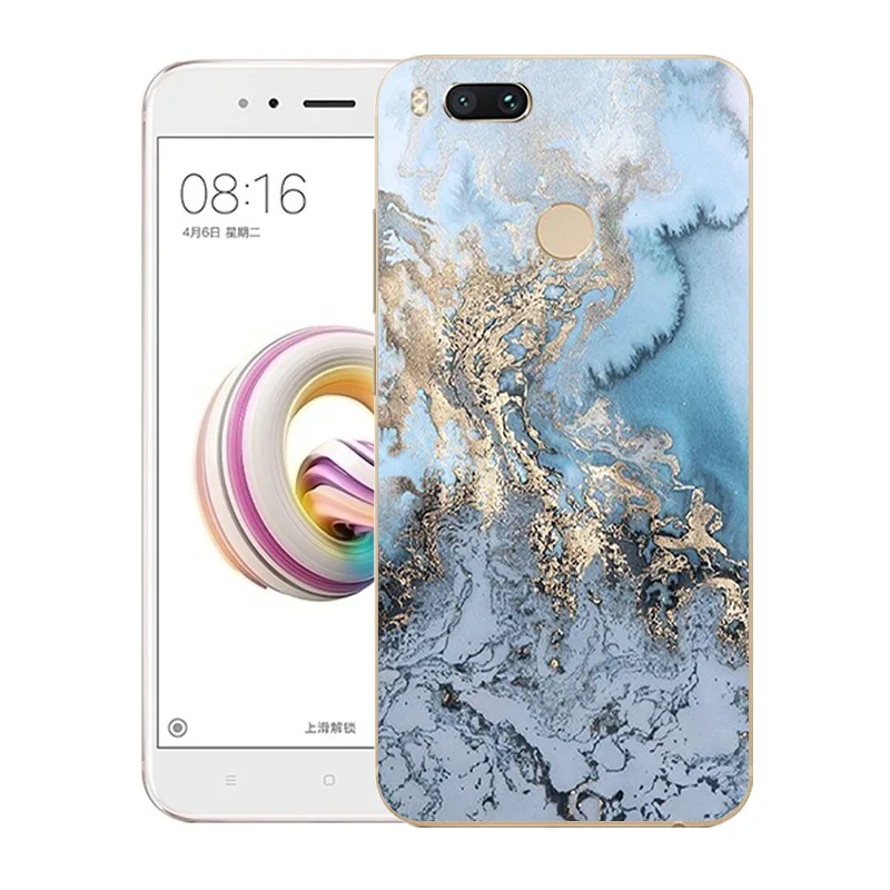 Защитные чехлы из ТПУ для Xiaomi Mi 5X A1 5 &quot мягкий силиконовый чехол с мраморным