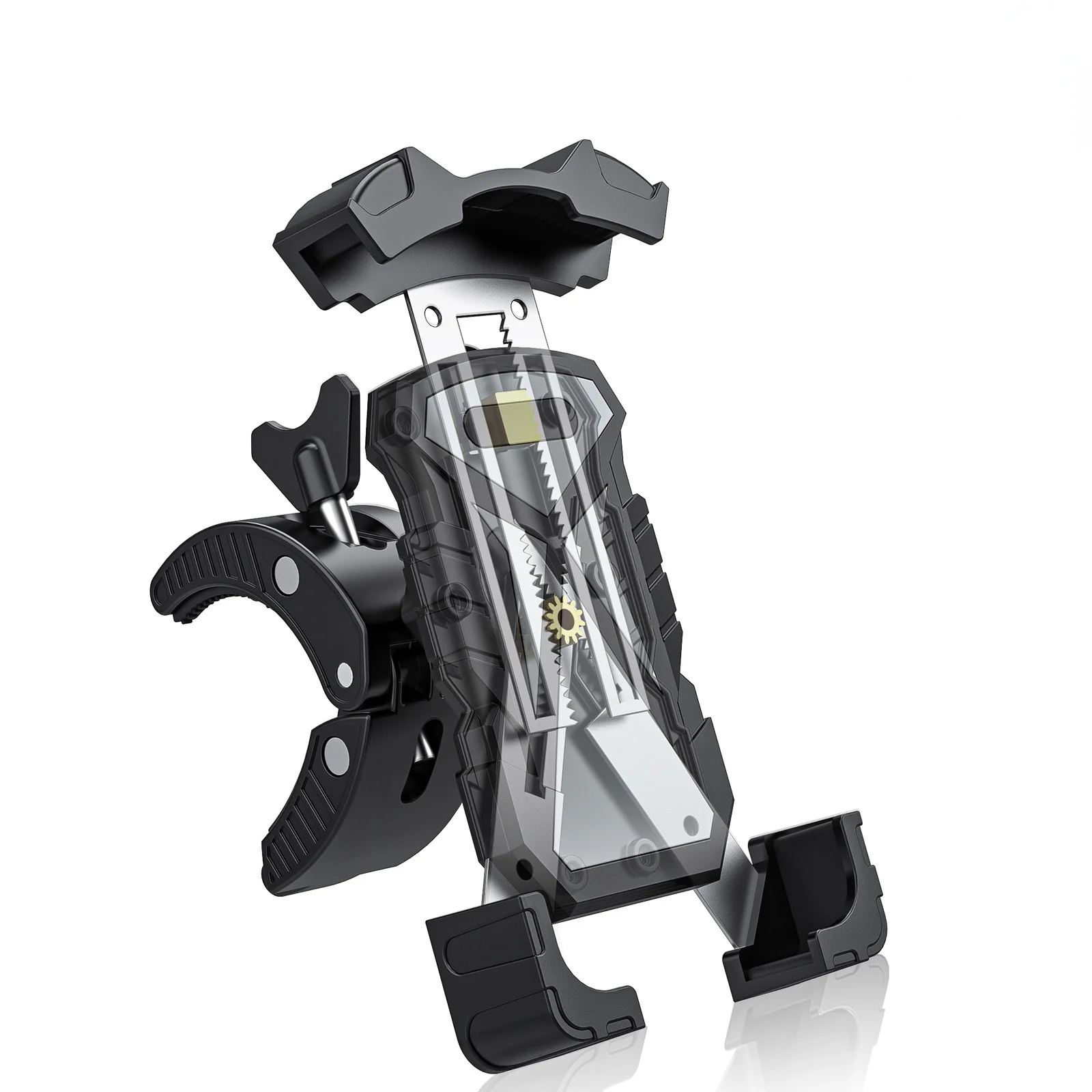 

Mobile phone navigation stand for bicycle motorcycle handlebar rear view mirror mobile phone mounting clip