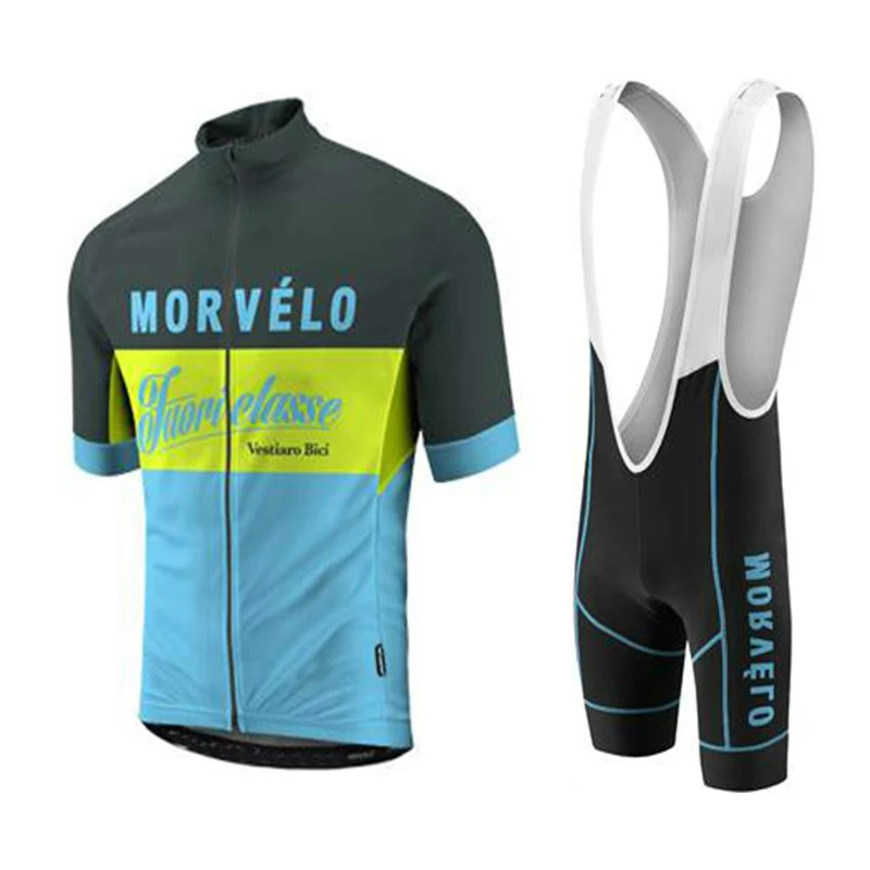 Bib Shorts suit Новинка, летняя одежда для велоспорта Morvelo, комплекты одежды для велоспорта с коротким рукавом, мужские летние комплекты для велоспорта - Цвет: Bib Shorts suit