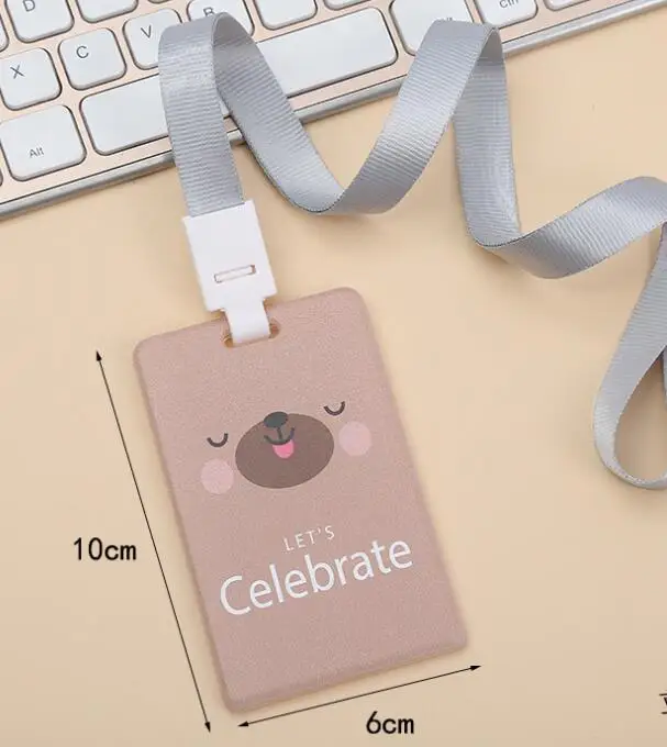 Новинка 1 шт. панда мультфильм животное твердый под названием держатель для карт