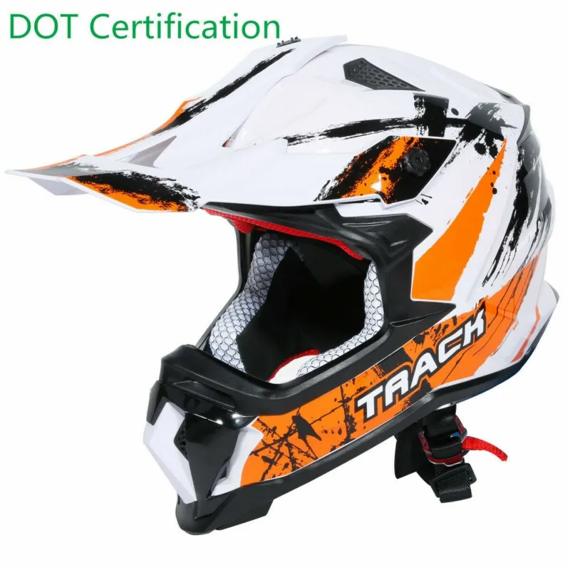 DOT Adult Full Face Helmet Off Road Dirt Bike ATV Motocross Snowmobile M/L/XL