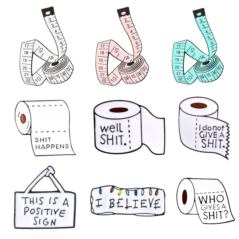 Эмалированные заколки для рекламных щитов из туалетной бумаги белые розовые