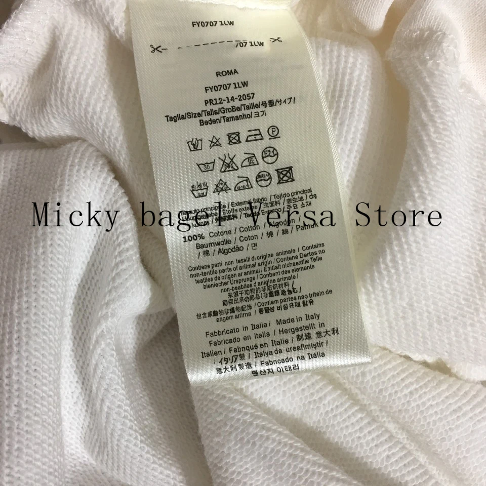 

21 luxury brand embroidery letter printing fashion women's top temperament round neck versatile drawstring long sleeve Pullover