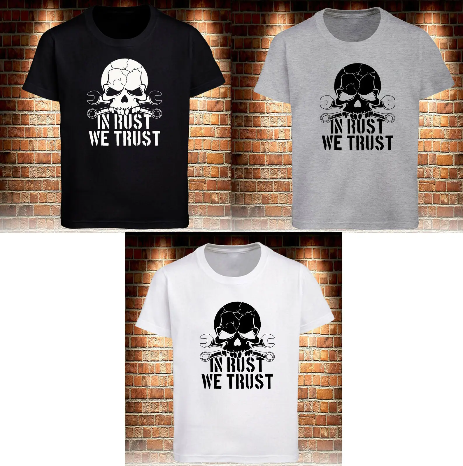 In Rust We Trust Hot Rod черная футболка мужская Размер S-3Xl с короткими рукавами | Мужская