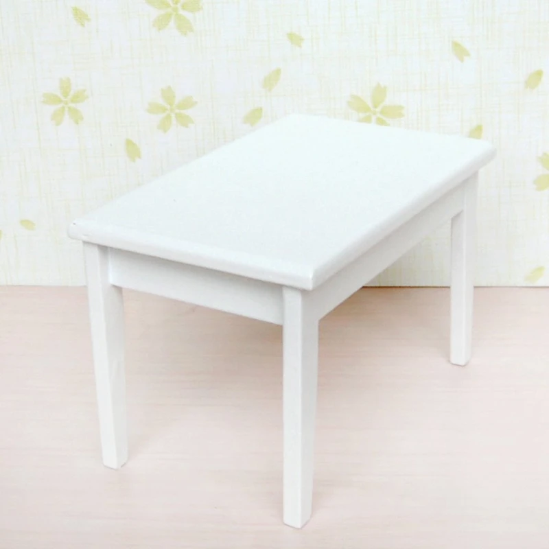 

5 piece Model table chair a Manger Set Furniture Doll House Miniature White 1 / 12