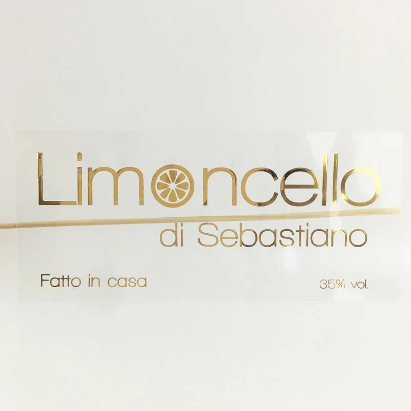 Прямоугольные 100 шт./лот наклейки с логотипом под заказ прозрачная Золотая фольга