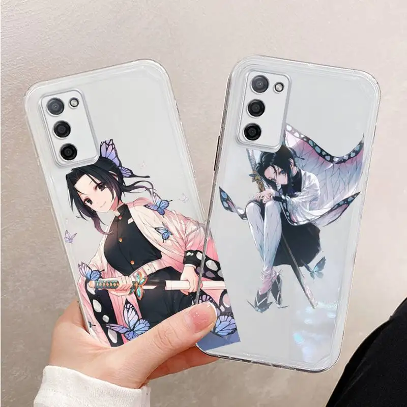 

Kochou Shinobu anime Phone Case Transparent For OPPO FIND A 1 91 92S 83 79 77 72 55 59 73 93 39 57 X3 RealmeV15 RENO5 pro PLUS