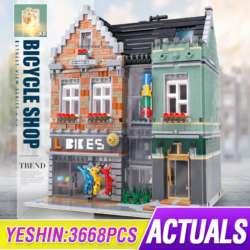15034 уличные строительные игрушки совместимы с MOC 10004 модель велосипедного