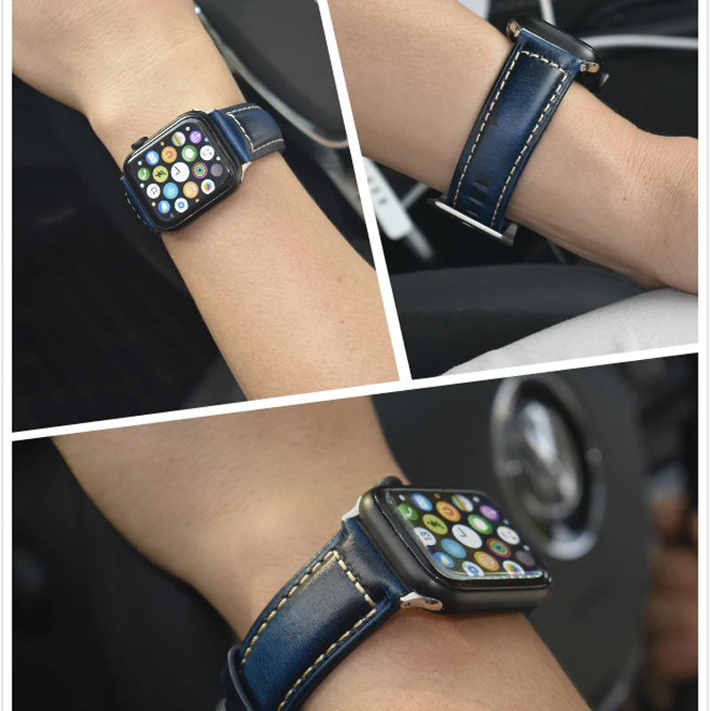 Ремешок Onthelevel из натуральной кожи для Apple Watch, ремешок 44 мм, 40 мм, ремешок для Apple Watch 42 мм, 38 мм, ремешок для iwatch# D