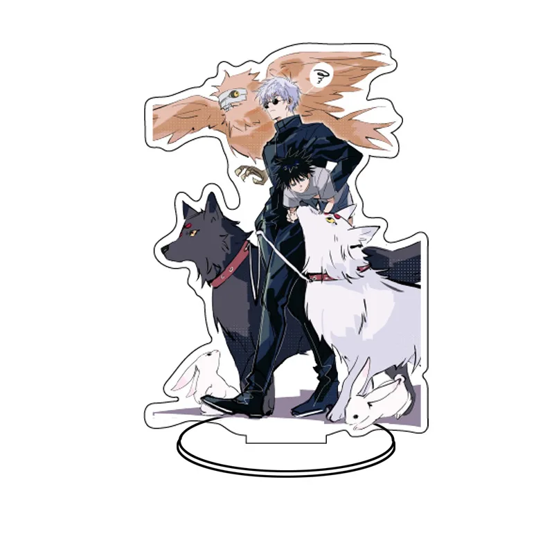 

Anime Key chain Jujutsu Kaisen Acrylic Figurine Satoru Yuji Itadori Figures Plate Holder Stand Model Plate Decor For Gifts
