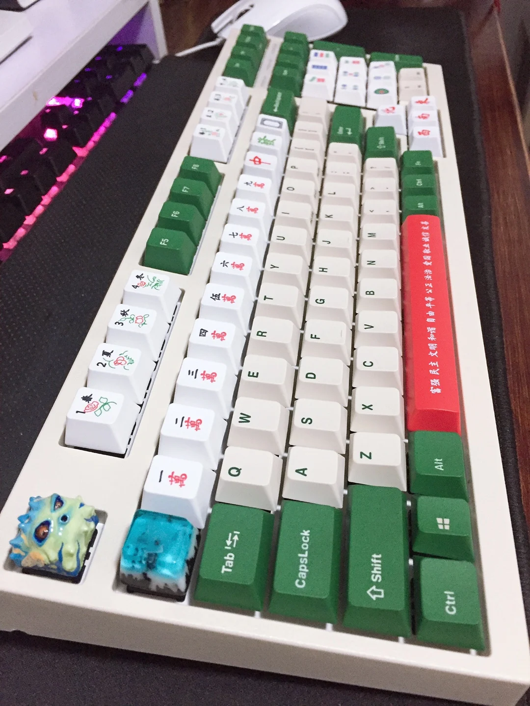 Majiang PBT ключ крышка s для Cherry Mx механическая клавиатура геймера DIY креативный ключ крышка для Fikco Corsair OSU razer RGB игровая клавиатура