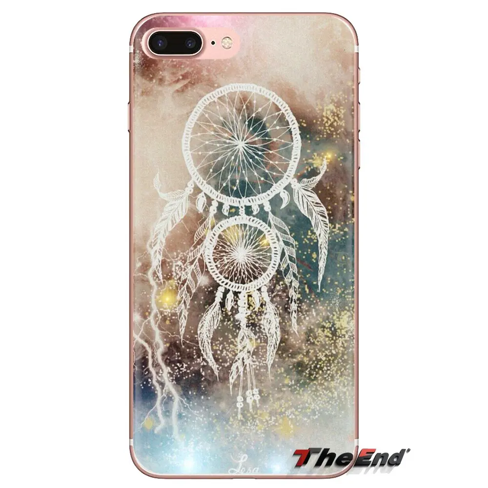 Для iPhone XS Max XR X 4 4s 5 5S 5C SE 6 6S 7 8 Plus samsung Galaxy J1 J3 J5 J7 A3 A5 мягкие чехлы Ловец снов удача