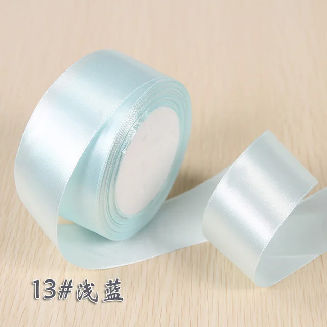 NO 13 Light Blue 6 мм 1 см 1,5 см 2 см 2,5 см 4 5 см атласными лентами DIY Искусственные Шелковые Розы Ремесла поставок швейной фурнитуры Скрапбукинг Материал - Цвет: NO 13 Light Blue