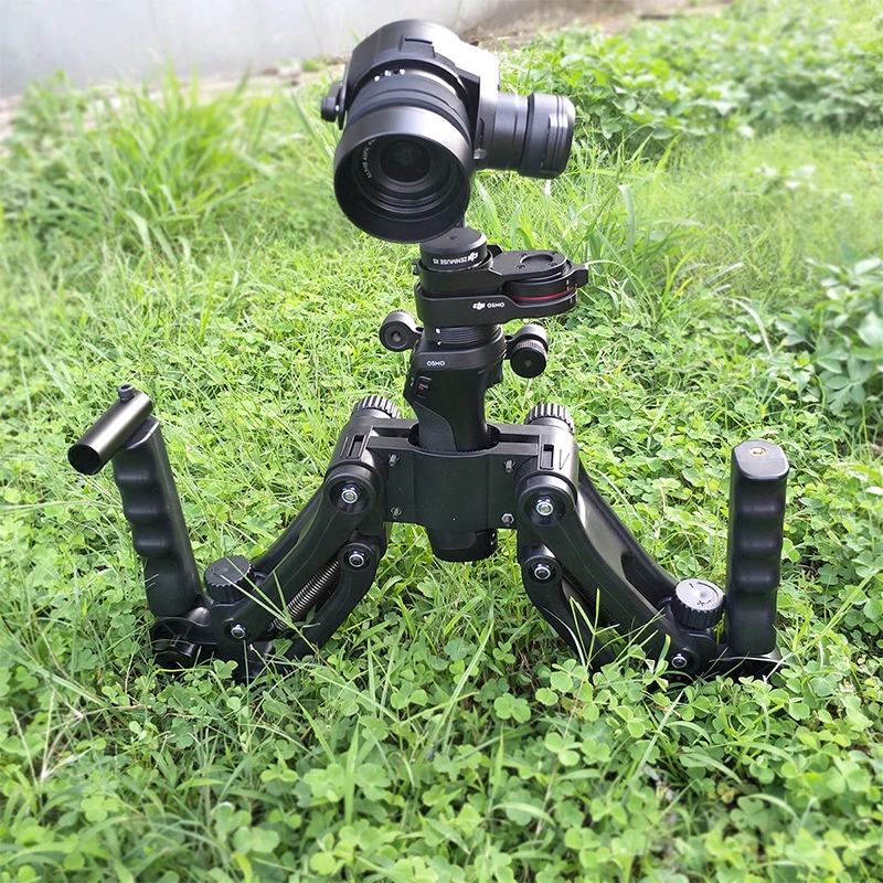 

Osmo Dual Handle Arm with Spring Steadicam Rig Extension Stand 3 4 5-axis Handheld Gimbal shock absorber For DJI Ronin S Feiyu