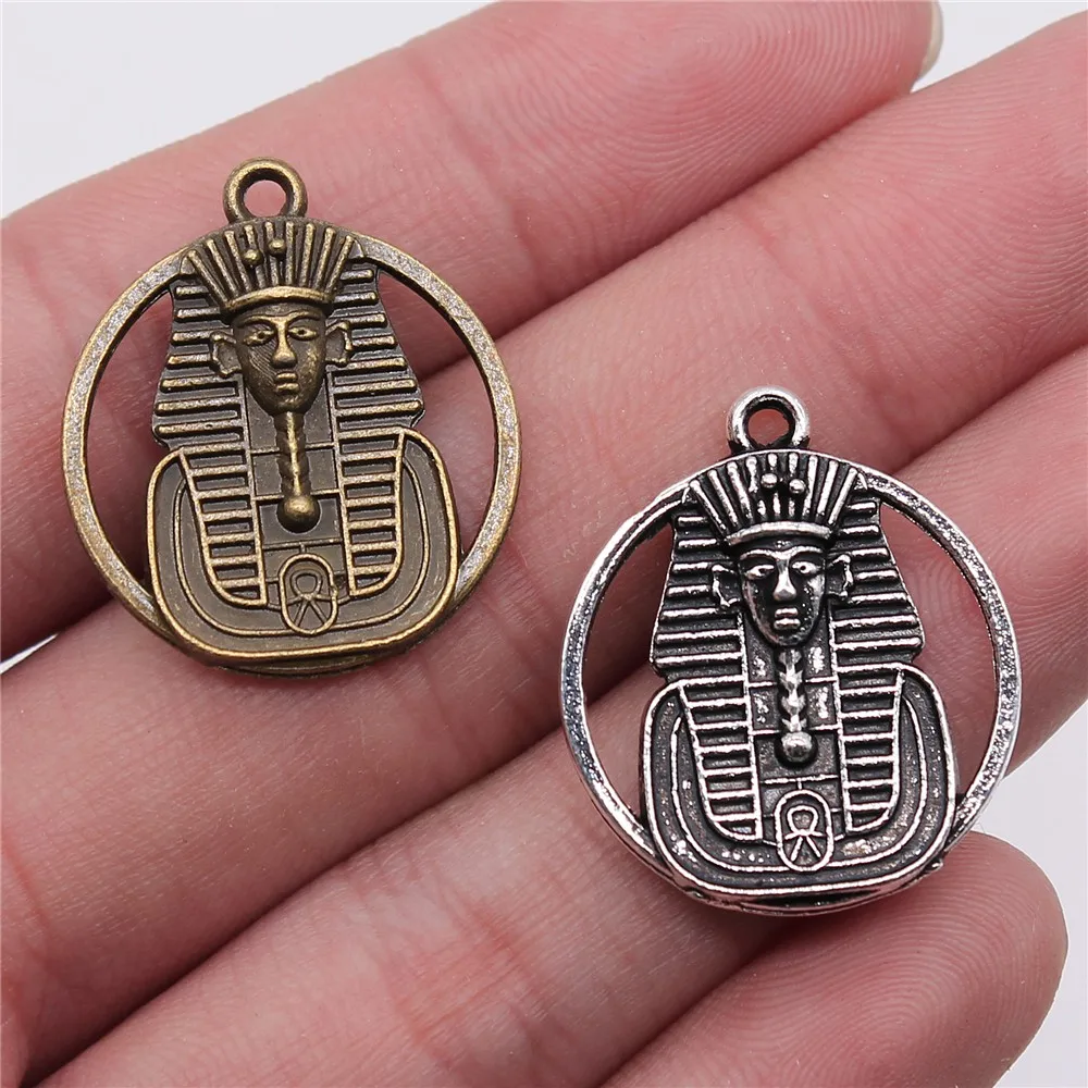 10 шт 23 мм Кулон египетский фараон двухсторонний Шарм кулон в виде египетского