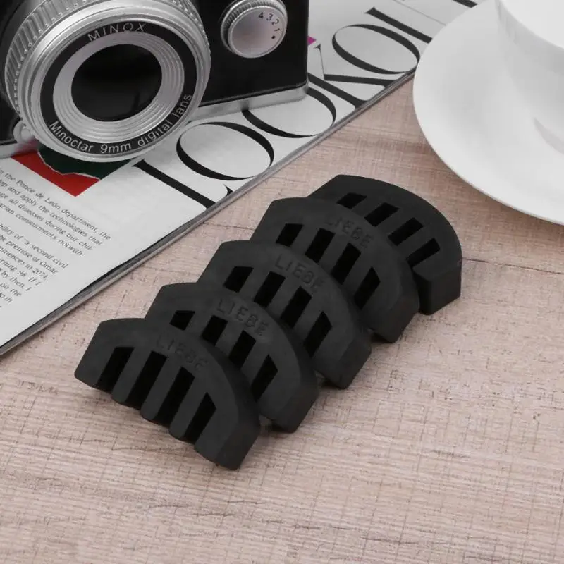 5 шт. черный зубец Резина 4/4 скрипки глушители скрипка практика Mutes|Детали и