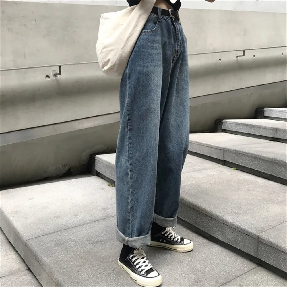 

Traight Harem Jeans Women Streetwear High Waist Denim Pants Jeans Stretch Retro Jeans Plus Size