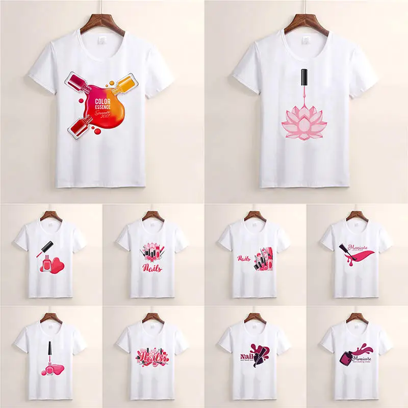 Женская хлопковая футболка с коротким рукавом модная повседневная ярким принтом