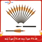 Карбоновые стрелы TOPARCHERY арбалет со стрелкой болты 7,515 дюймов, стрелы для стрельбы из лука с 2 лопастями, охотничьи стрелы для охоты, сменные стрелы