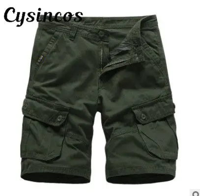 Мужские шорты на молнии CYSINCOS повседневные облегающие пляжные до колена новинка