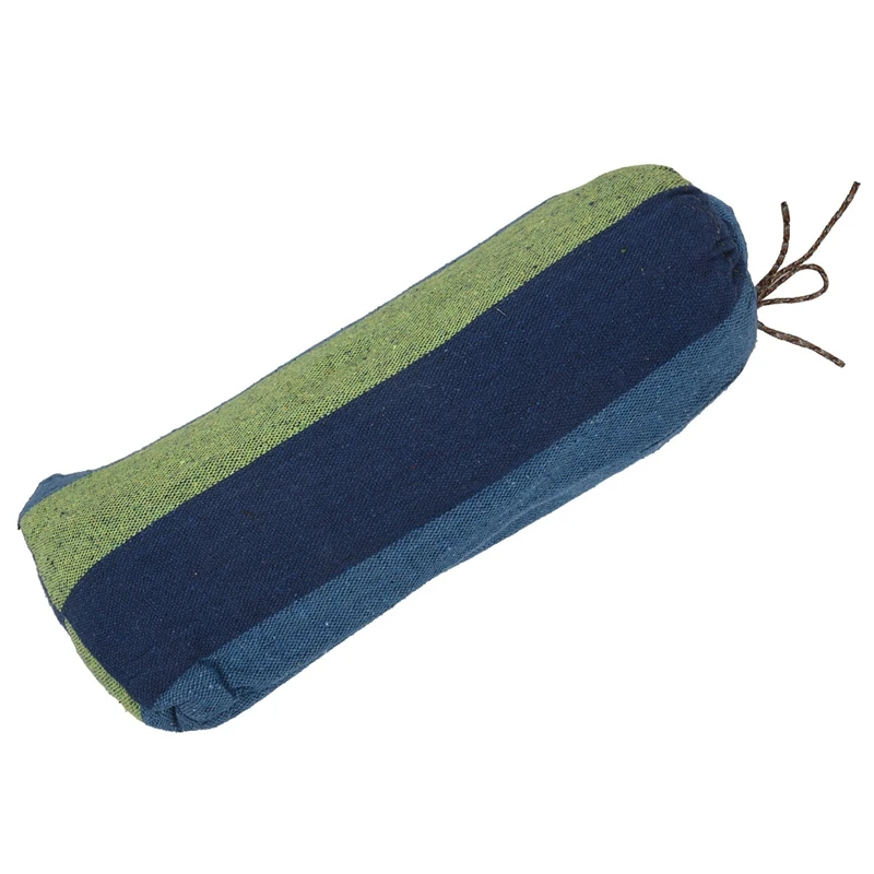 

Double Hammock 450 Lbs Portable Travel Camping Hanging Hammock Swing Lazy Chair Canvas Hammocks(Blue)