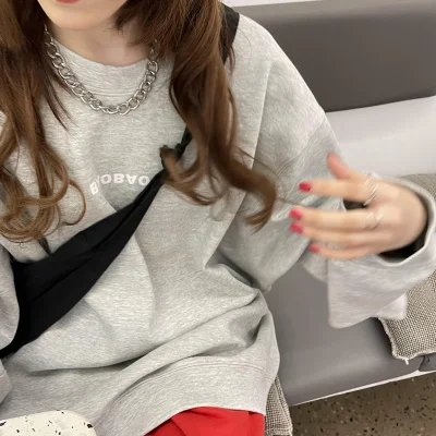 

Свитер женский на весну и осень в Корейском стиле с капюшоном модное тонкое пальто