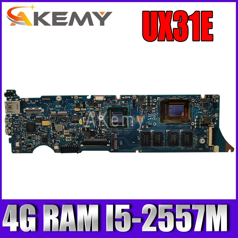 

Материнская плата Akemy UX31E для ноутбука Asus UX31E UX31, протестированная оригинальная материнская плата 4G RAM I5-2557M