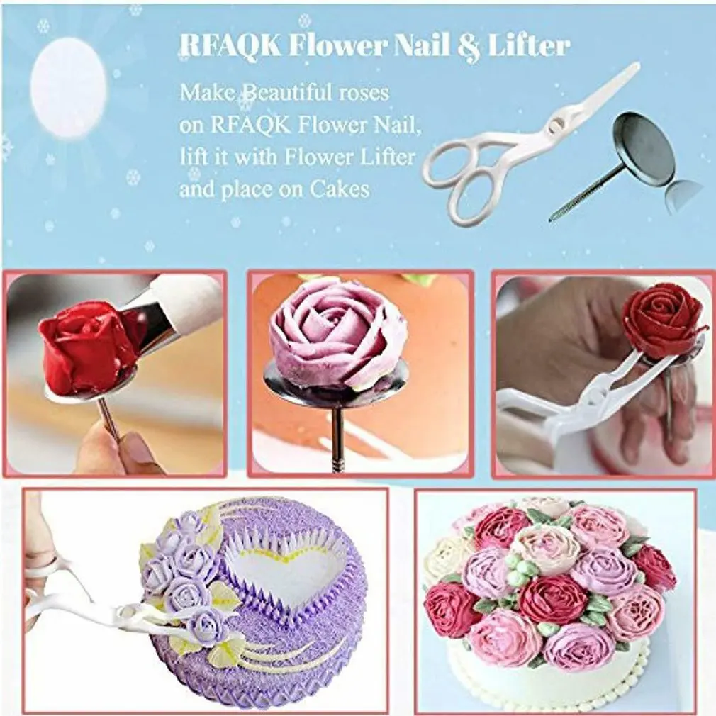 117 шт. комплект для украшения торта и алюминиевый поворотный стол серверный набор