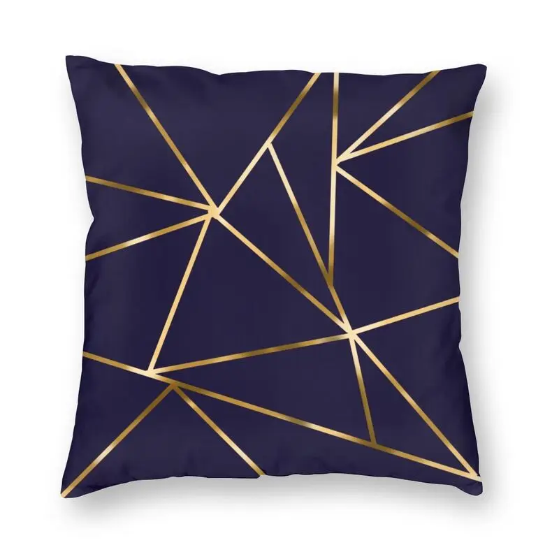 

Золотая полуночная Геометрическая наволочка, домашний декор, Современная Геометрическая Наволочка на подушку под заказ, наволочка 45x45 для ...